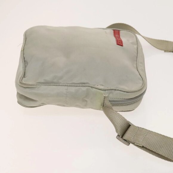 PRADA Sports Shoulder Bag Nylon 2Set Red Beige Silver Auth ti3215 - Picture 9 of 16